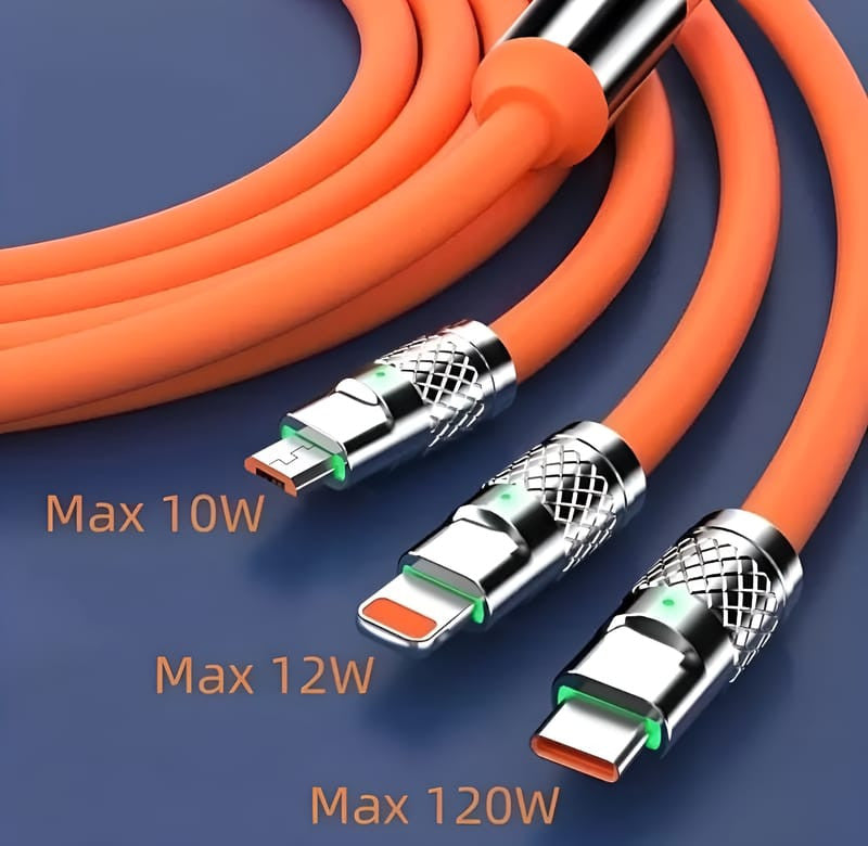 Fast Charging Data Cable 3 in 1 @ Just Rs.499/-
