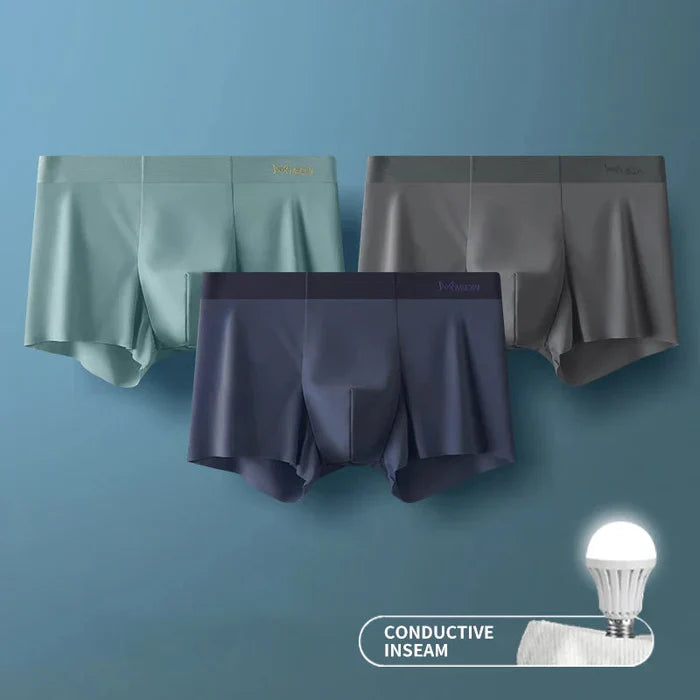 Men's Ice Silk Briefs Boxers - Buy 1 Get 2 Free @ Just Rs.599/-