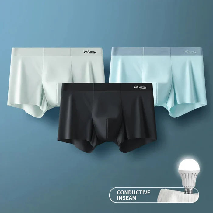 Men's Ice Silk Briefs Boxers - Buy 1 Get 2 Free @ Just Rs.599/-