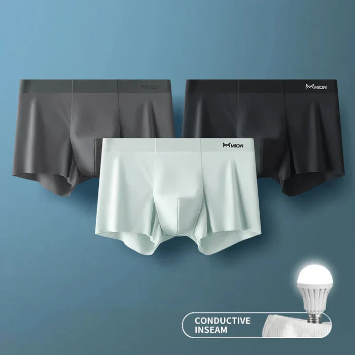 Men's Ice Silk Briefs Boxers - Buy 1 Get 2 Free @ Just Rs.599/-